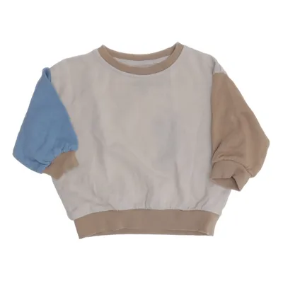 Collegetröja (Vit, Brun) från Rikiki Bomull