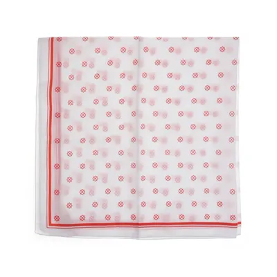 Näsduk (Vit, Röd) från Texturé Polyester