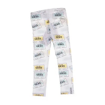 Leggings (White, Multicolored) from Geggamoja Bamboo, Organic cotton, Elastane