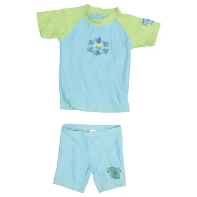 Vêtements UV (Bleu, Vert) de Baby by Lindex Élasthane, Polyamide