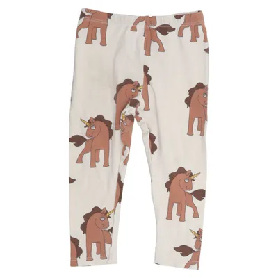 Legging (Beige, Marron) de Mini Rodini Coton, Élasthane
