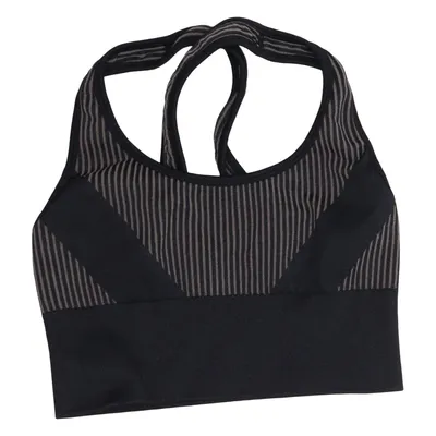 Sports bra (Black, Gray) from MyProtein Elastane, Polyamide, Polyester