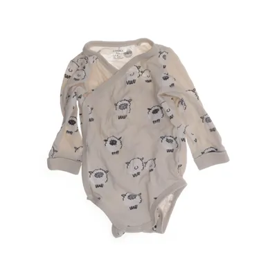 Body (Beige, Vit) från Lindex Baby Bomull, Elastan