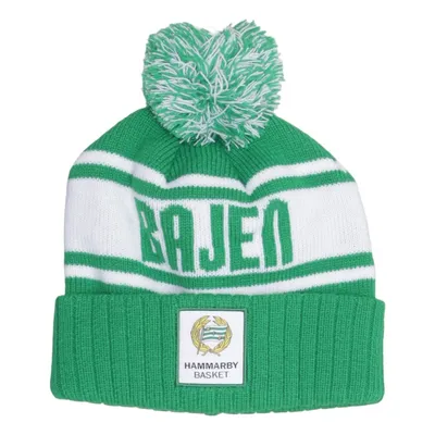 Bobble hat (Green, White) from Hammarby Acrylic