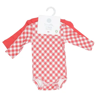 Body (Rouge, Blanc) de Sanetta Coton biologique