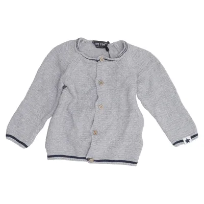 Cardigan (Grijs) van Me Too Katoen