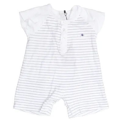 Rompers (White, Blue) from Livly Baby Cotton