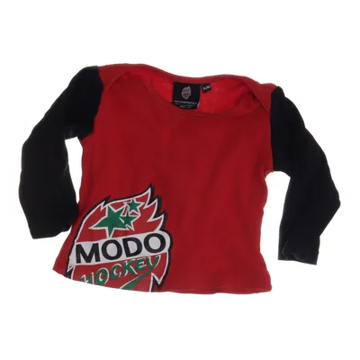 Långärmad t-shirt (Röd, Svart) från Modo Hockey Bomull