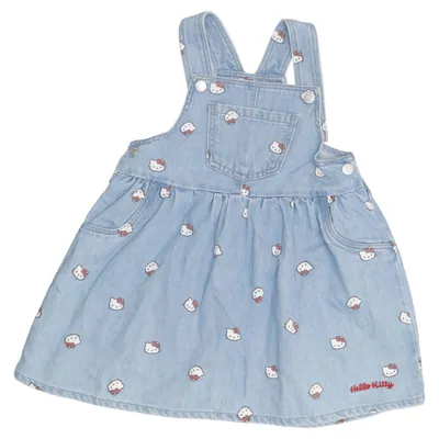 Latzkleid (Blau) von H&M Baumwolle