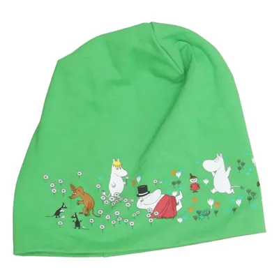 Beanie (Green, Multicolored) from Moomin Cotton, Elastane
