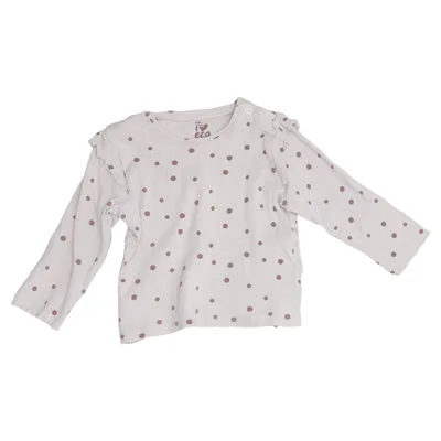 Lange mouwen shirt (Beige, Bruin) van ICA I Love Eco Elastaan, Organisch katoen