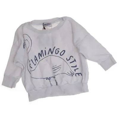 Collegetröja (Vit, Blå) från Bobo Choses Elastan, Ekologisk bomull, Polyester