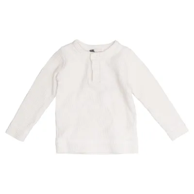 Henley shirt (Beige) van The Simple Folk Organisch katoen
