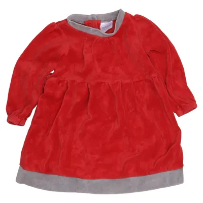 Dress (Red, Gray) from Bodyzone by KappAhl Cotton, Polyester