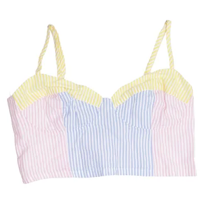 Bustier (Blue, Pink, Yellow) from Stradivarius