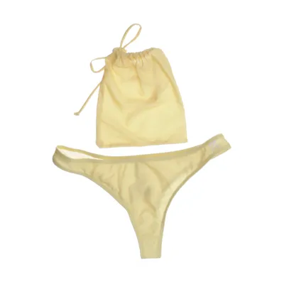 Bas de bikini (Jaune) de Frank Dandy Élasthane, Polyester recyclé