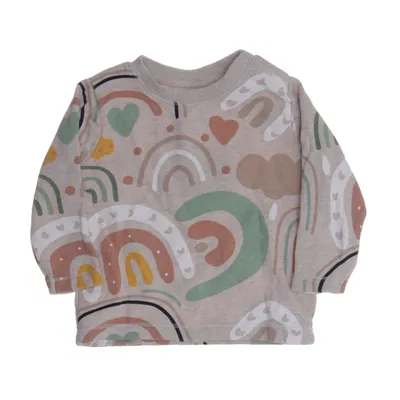 Collegetröja (Beige, Flerfärgad) från Pusblu Bomull