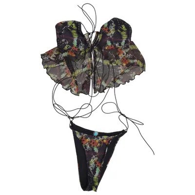 Bikini (Noir, Multicolore) de Jaded London Élasthane, Polyamide, Polyester