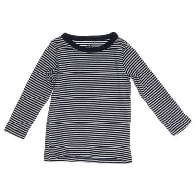 Lange mouwen shirt (Blauw, Wit) van H&M Basic Katoen