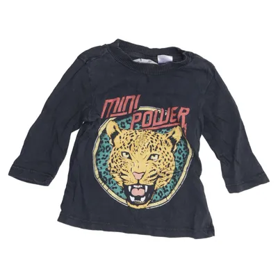 Långärmad t-shirt (Grå, Flerfärgad) från Mini Gina Tricot Bomull