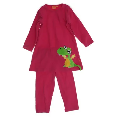 Pyjamas (Rosa, Grön) från Lipfish Elastan, Ekologisk bomull