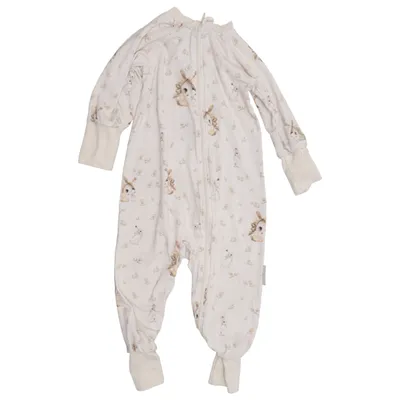 Sparkdräkt (Beige) från Geggamoja x Mrs Mighetto Bambu, Elastan, Ekologisk bomull