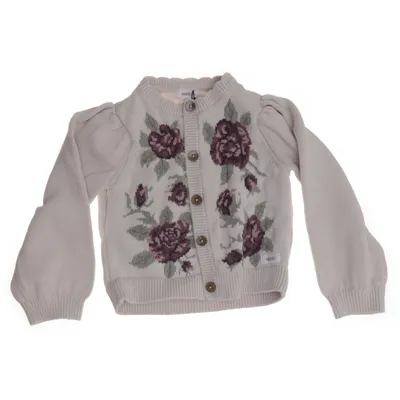 Cardigan (Beige, Lilla) fra Newbie by KappAhl Bomuld