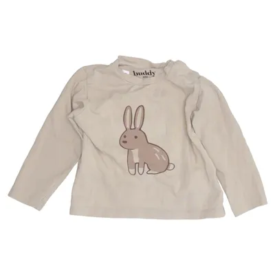 T-shirt à manches longues (Beige) de Buddy and Hope Coton, Élasthane