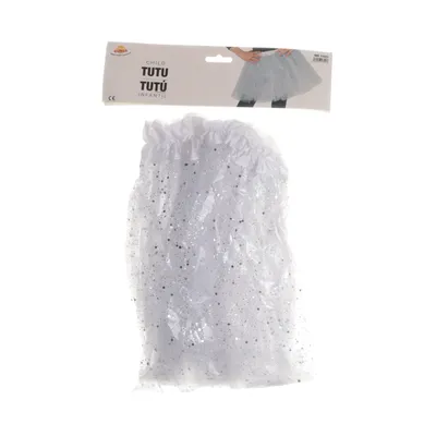 Jupe en tulle (Blanc, Argent) de Fiesta Guirca