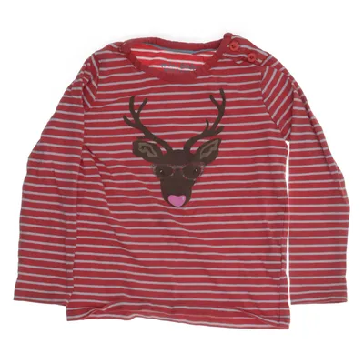 Långärmad t-shirt (Röd, Vit) från Mini Boden Bomull