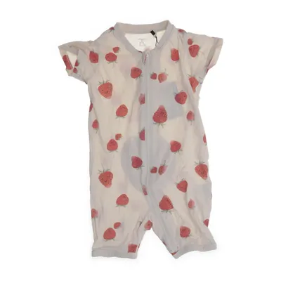 Sparkdräkt (Beige, Röd) från Lindex Baby Bomull