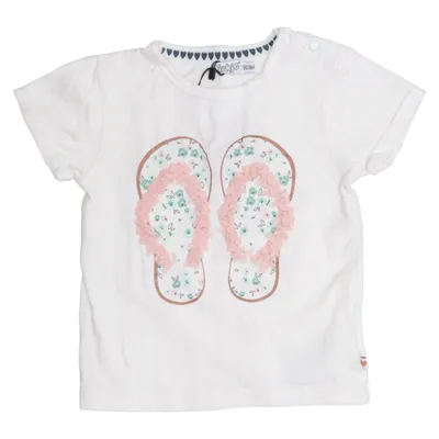 T-shirt (Wit) van Dirkje Katoen, Elastaan