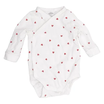 Body (White, Red) from Lindex Newborn Cotton, Elastane