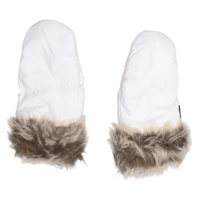 Mittens (White, Brown) from DuPont Acrylic, Polyamide, Polyester