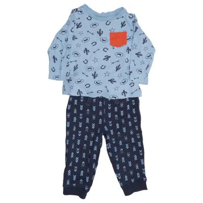 Pyjamas (Blå, Orange) från First Impressions Bomull, Polyester