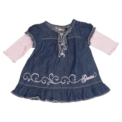Denim jurk (Blauw, Roze) van Guess Jeans Katoen