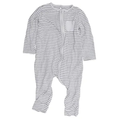 Barboteuse (Gris, Blanc) de Mori Coton biologique, Viscose