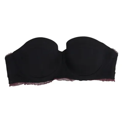 Bandeau bra (Black, Purple) from Twill Elastane, Polyamide