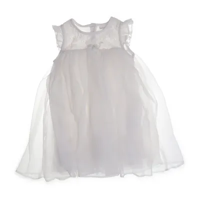 Flower girl dress (White) from Lindex Baby Elastane, Polyamide, Polyester