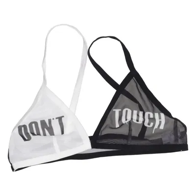 Brassière (Noir, Blanc) de Romwe Élasthane, Polyester