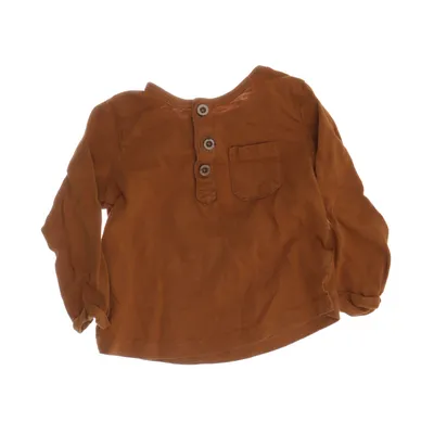 Henley T-shirt (Brun) fra Pusblu