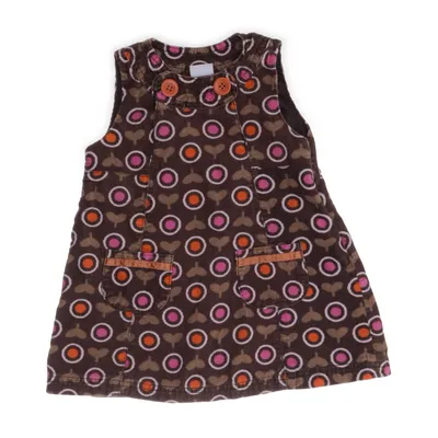 Hängselklänning (Brun, Rosa, Orange, Vit) från Baby by Lindex