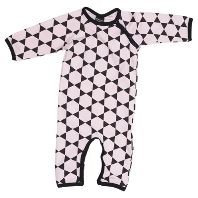 Sparkedragt (Pink, Sort) fra Baby Baby Elastan, Økologisk bomuld