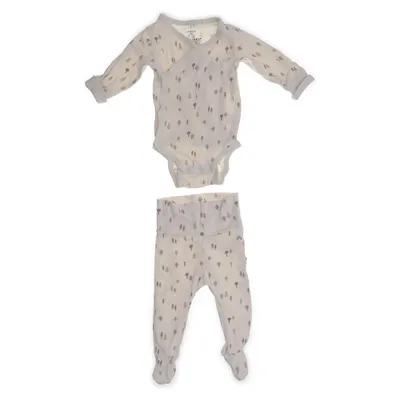 Set (Beige, Flerfärgad) från Lindex Baby Bomull, Elastan