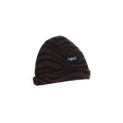 Bonnet (Marron, Noir) de Najell Coton, Élasthane
