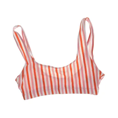 Bikiniöverdel (Rosa, Vit, Orange) från Monki Elastan, Polyamid