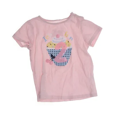 T-shirt (Rosa, Flerfärgad) från Topomini Ekologisk bomull