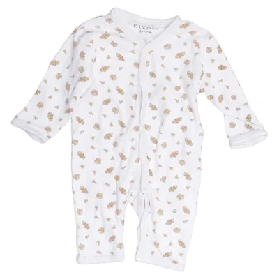 Barboteuse (Blanc, Marron) de Fixoni Coton