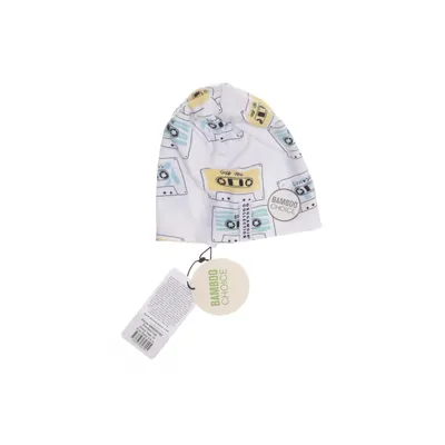 Mössa (Vit, Flerfärgad) från Geggamoja Bambu, Ekologisk bomull, Elastan