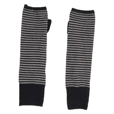 Fingerless gloves (Black, Gray) Acrylic